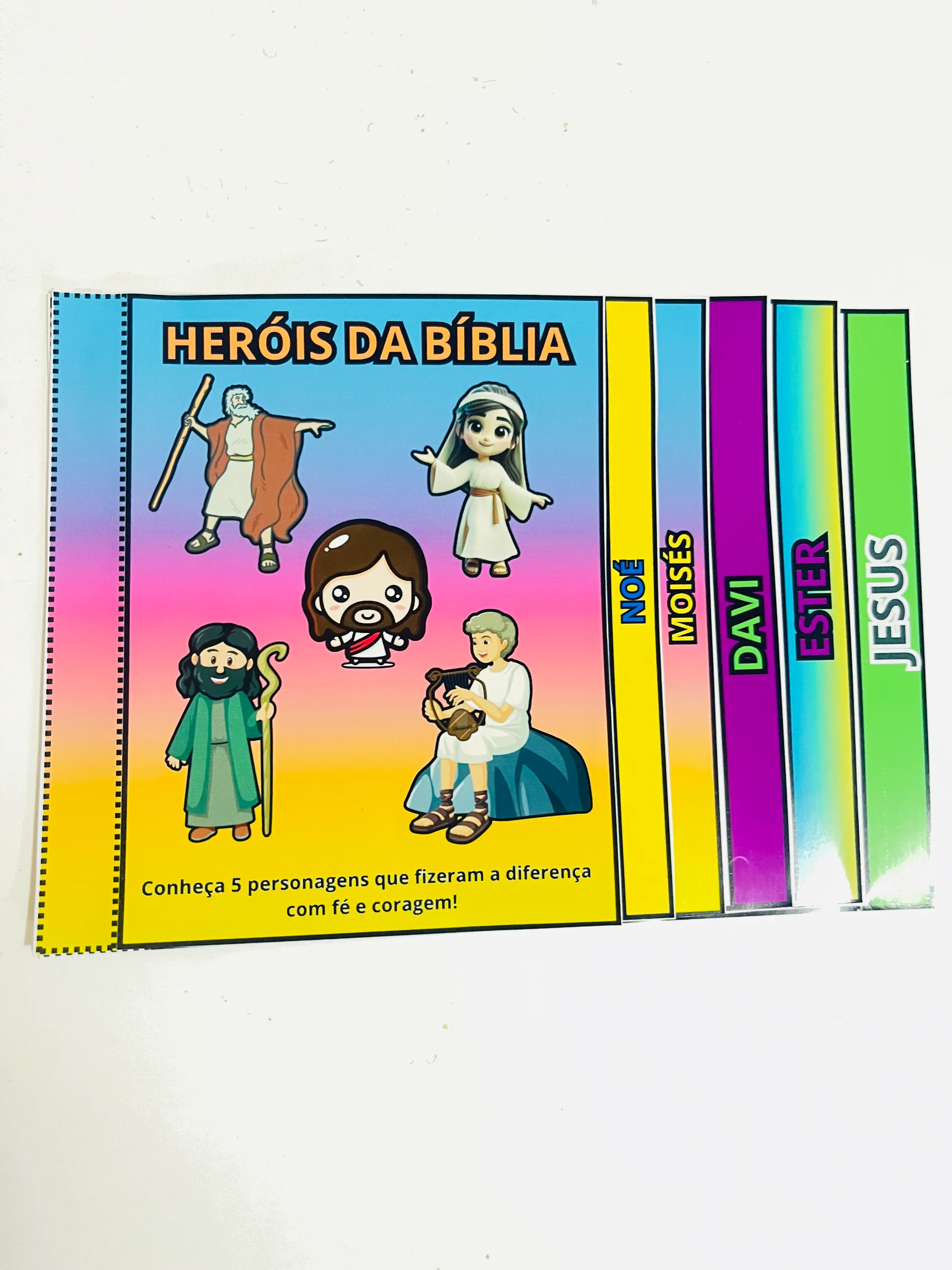 Flipbook Bíblico: Heróis da Bíblia/Material Lúdico — capa do material