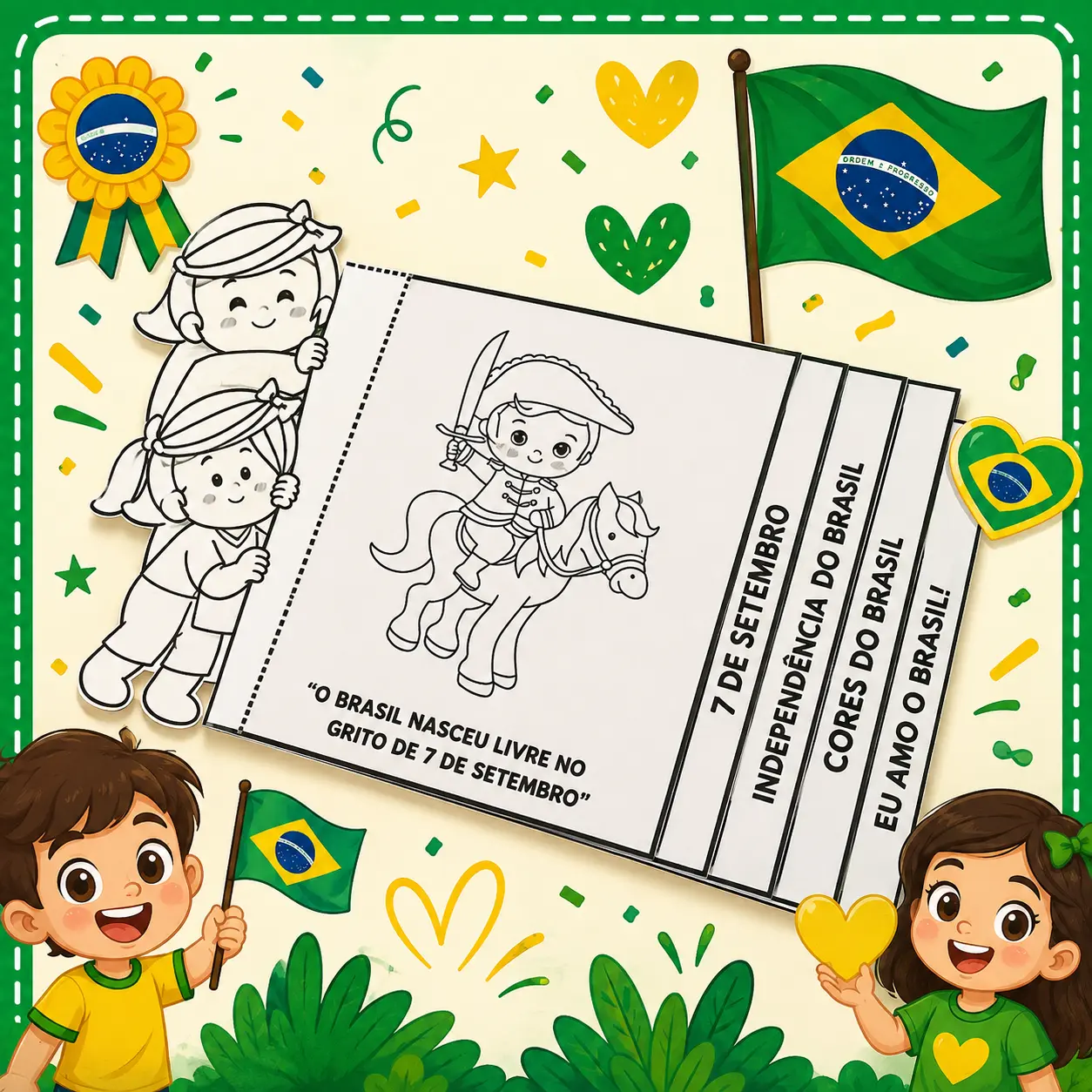 Flipbook da Independência do Brasil – Material Pedagógico — capa do material