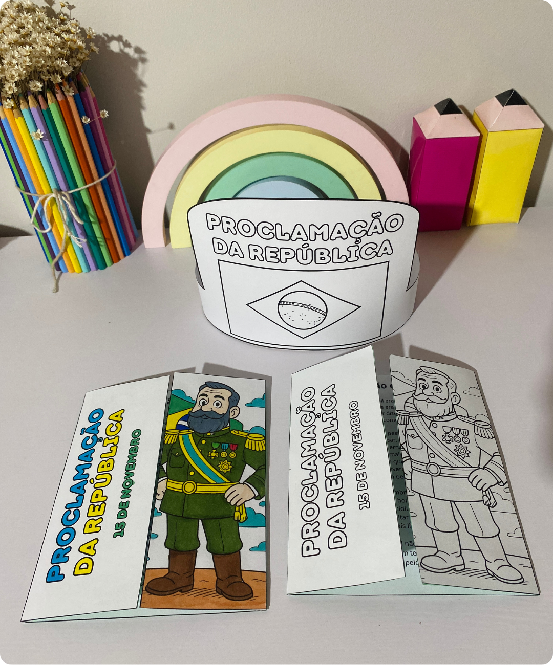 Flipbook de Proclamação da República para imprimir - Educação Infantil — amostra 2: Como aplicar o flipbook em sala