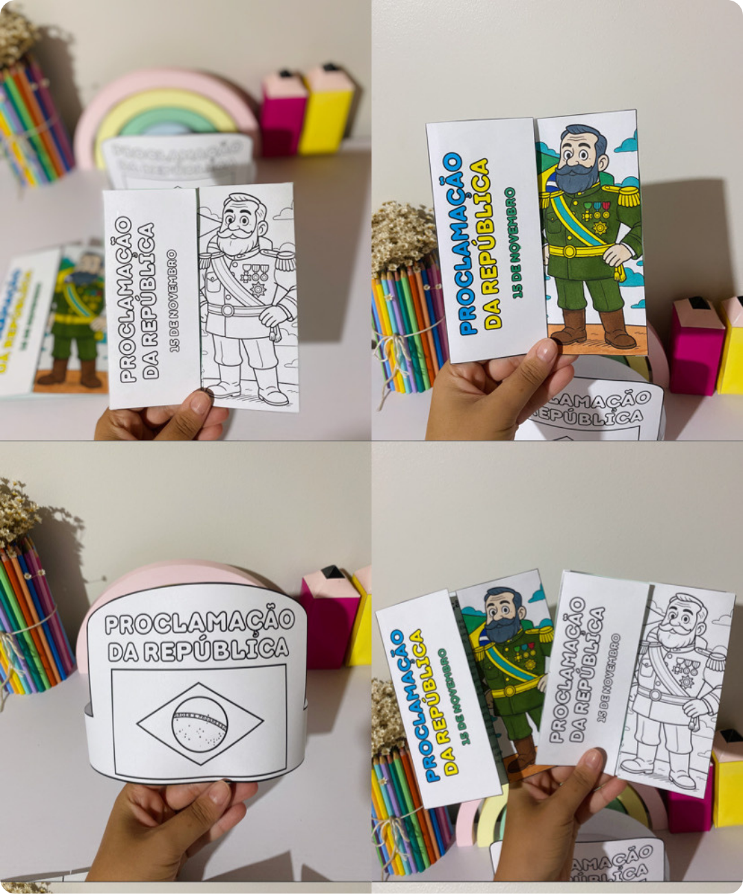 Flipbook de Proclamação da República para imprimir - Educação Infantil — amostra 7: Leve o tema Proclamação da República à…