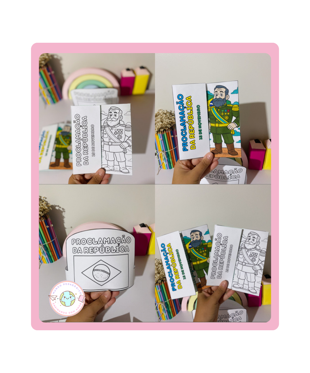 Flipbook de Proclamação da República para imprimir - Educação Infantil — capa do material