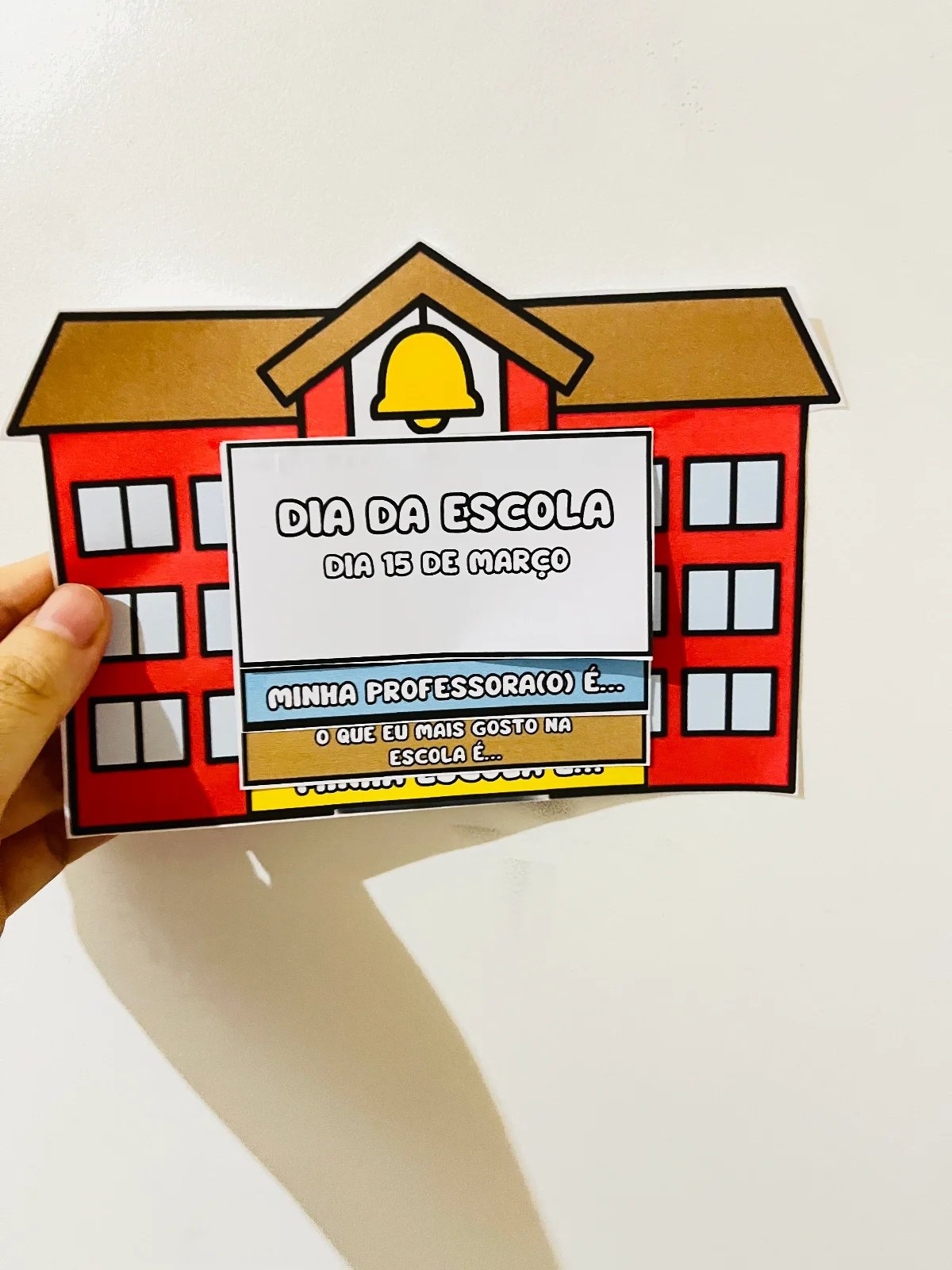Flipbook dia da Escola - 15 de Março – Material Pedagógico — Português para Educação Infantil: O Flipbook Dia da Escola é…
