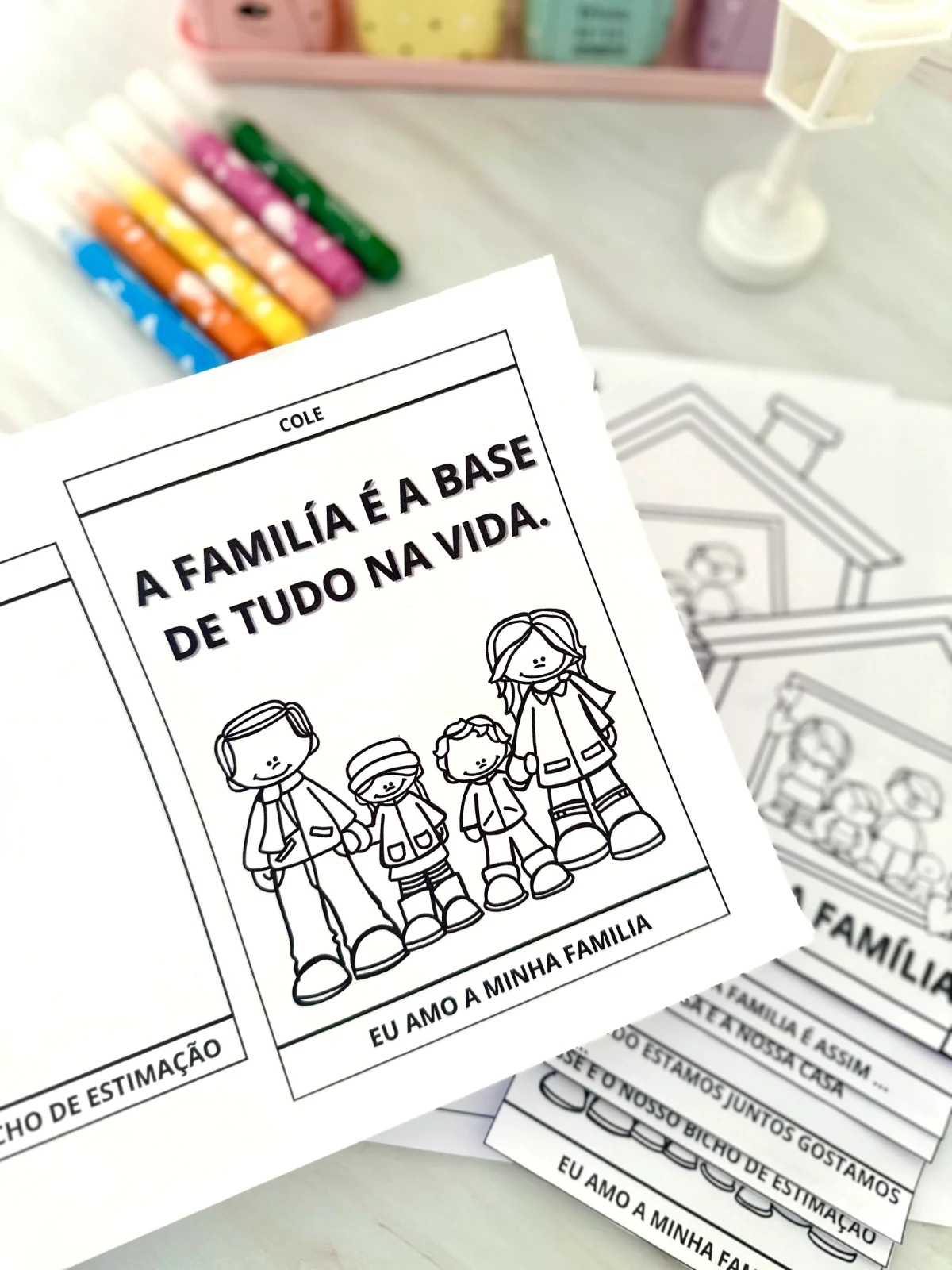 Flipbook dia da Família – PDF para Imprimir | Educação Infantil — amostra 2: Sobre o Flipbook dia da Família