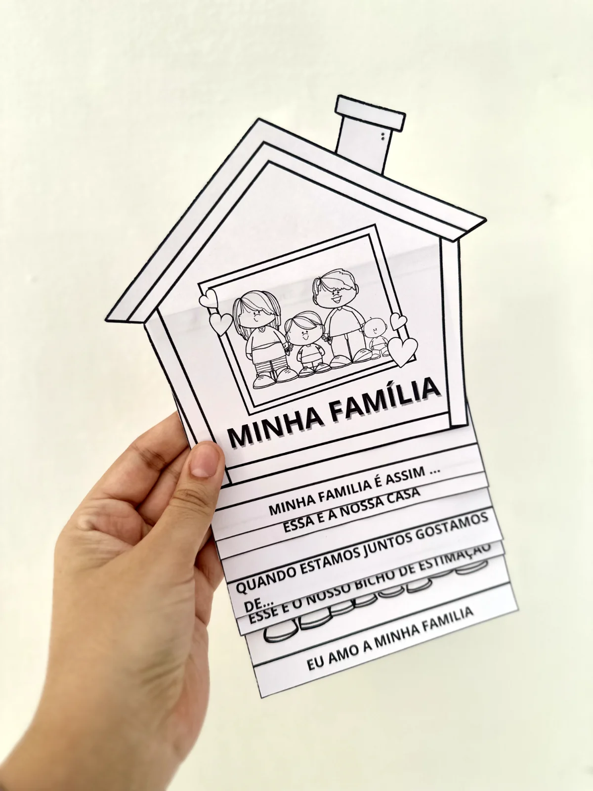 Flipbook dia da Família – PDF para Imprimir | Educação Infantil — amostra 5: Arquivo Flipbook Minha Família, para trabalhar…