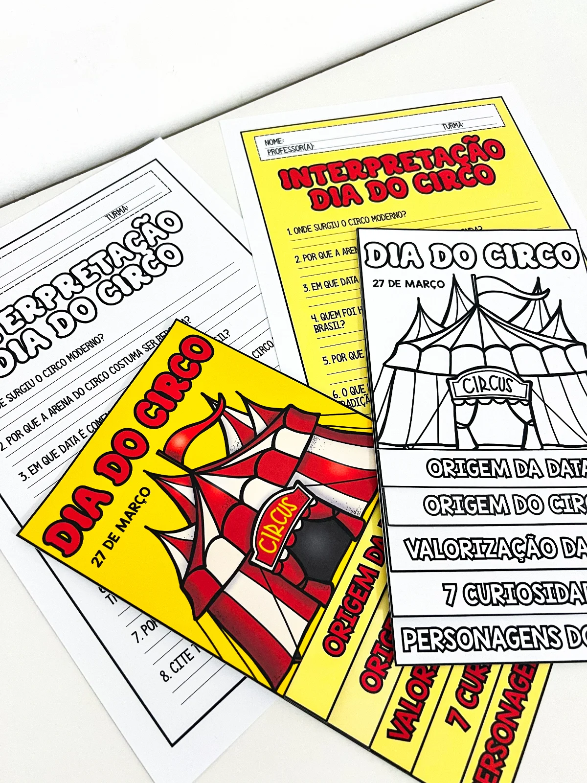 Flipbook Dia do Circo com interpretação de texto atividade educação infantil PDF para imprimir — amostra 1: Recurso…