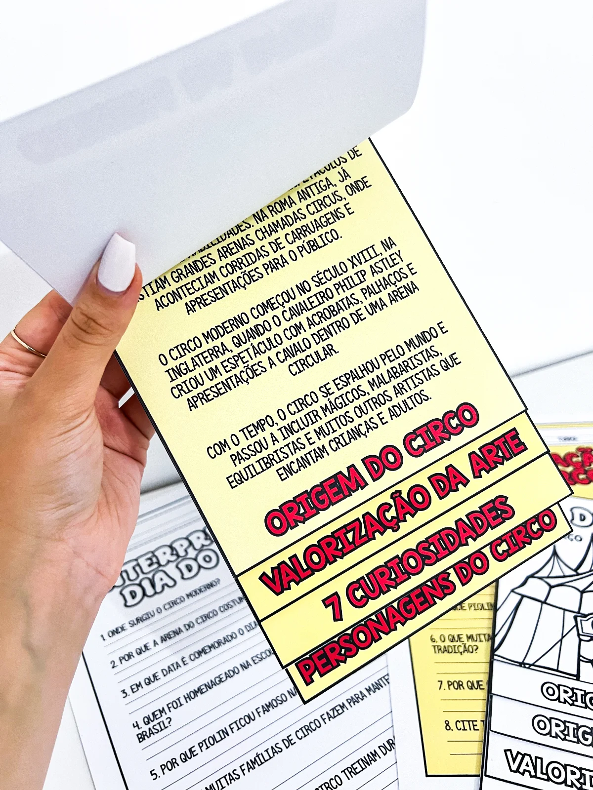 Flipbook Dia do Circo com interpretação de texto atividade educação infantil PDF para imprimir — amostra 3: Recurso…