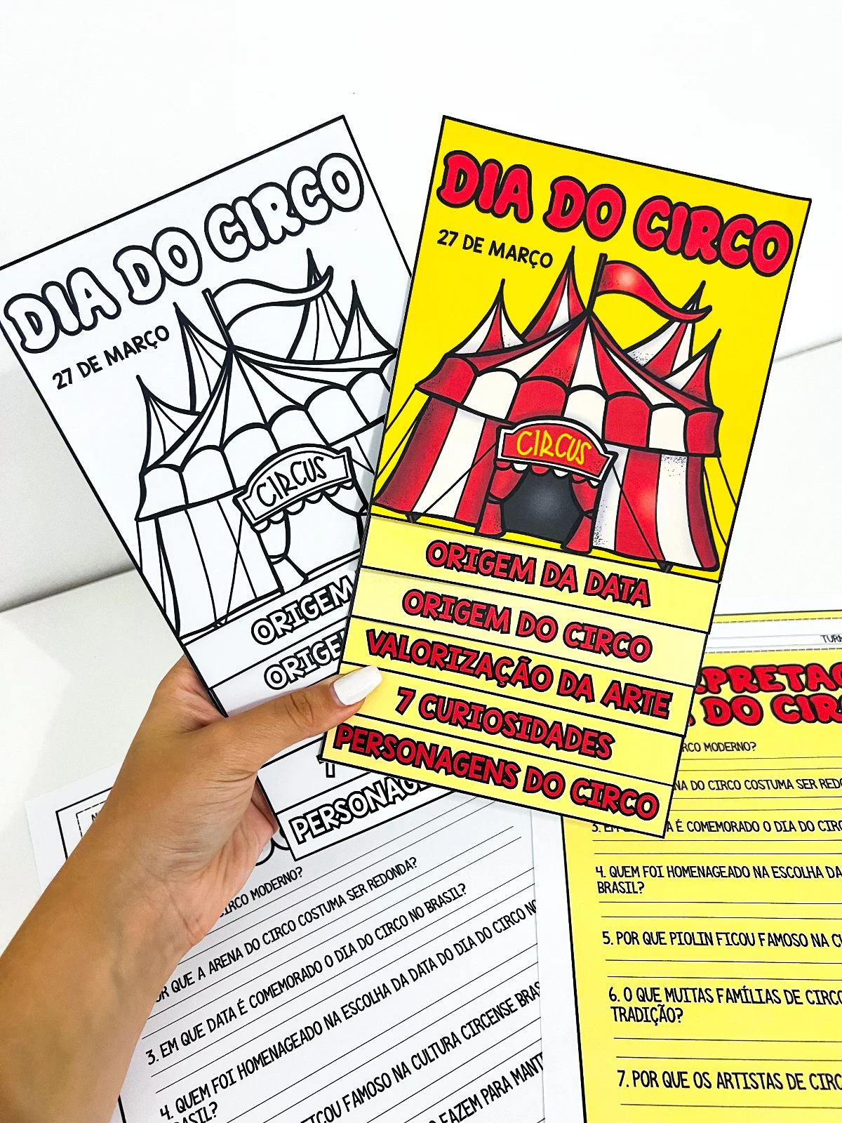 Flipbook Dia do Circo com interpretação de texto atividade educação infantil PDF para imprimir — Datas comemorativas para…