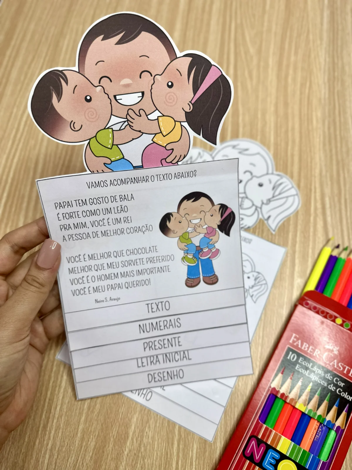 Flipbook Dia dos Pais – Material Pedagógico — amostra 3: O arquivo Flipbook Dia dos Pais inclui 5 páginas de atividades,…