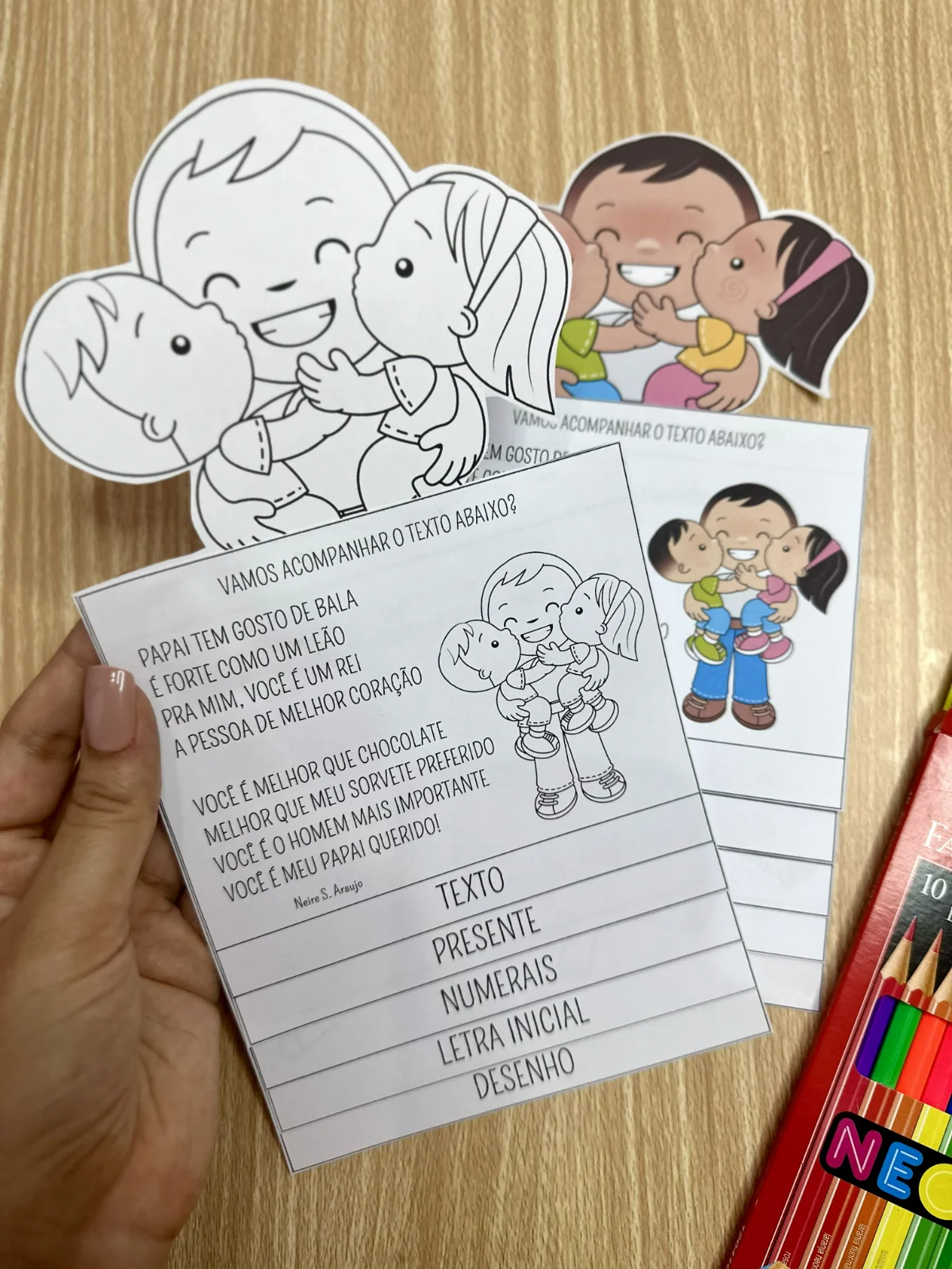 Flipbook Dia dos Pais – Material Pedagógico — amostra 4: O arquivo Flipbook Dia dos Pais inclui 5 páginas de atividades,…