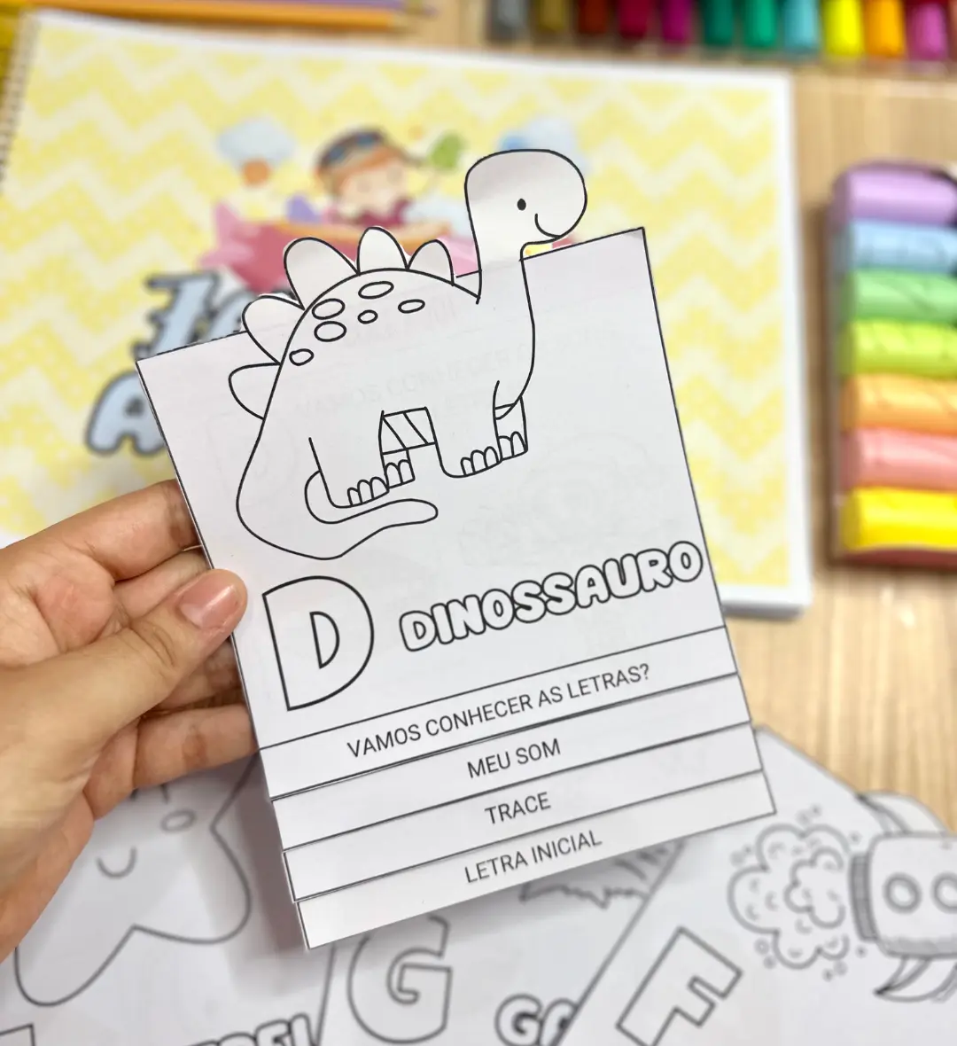 Flipbook do Alfabeto: 52 Páginas para Colorir e Aprender — amostra 6: Explore todas as letras com o Flipbook do Alfabeto:…