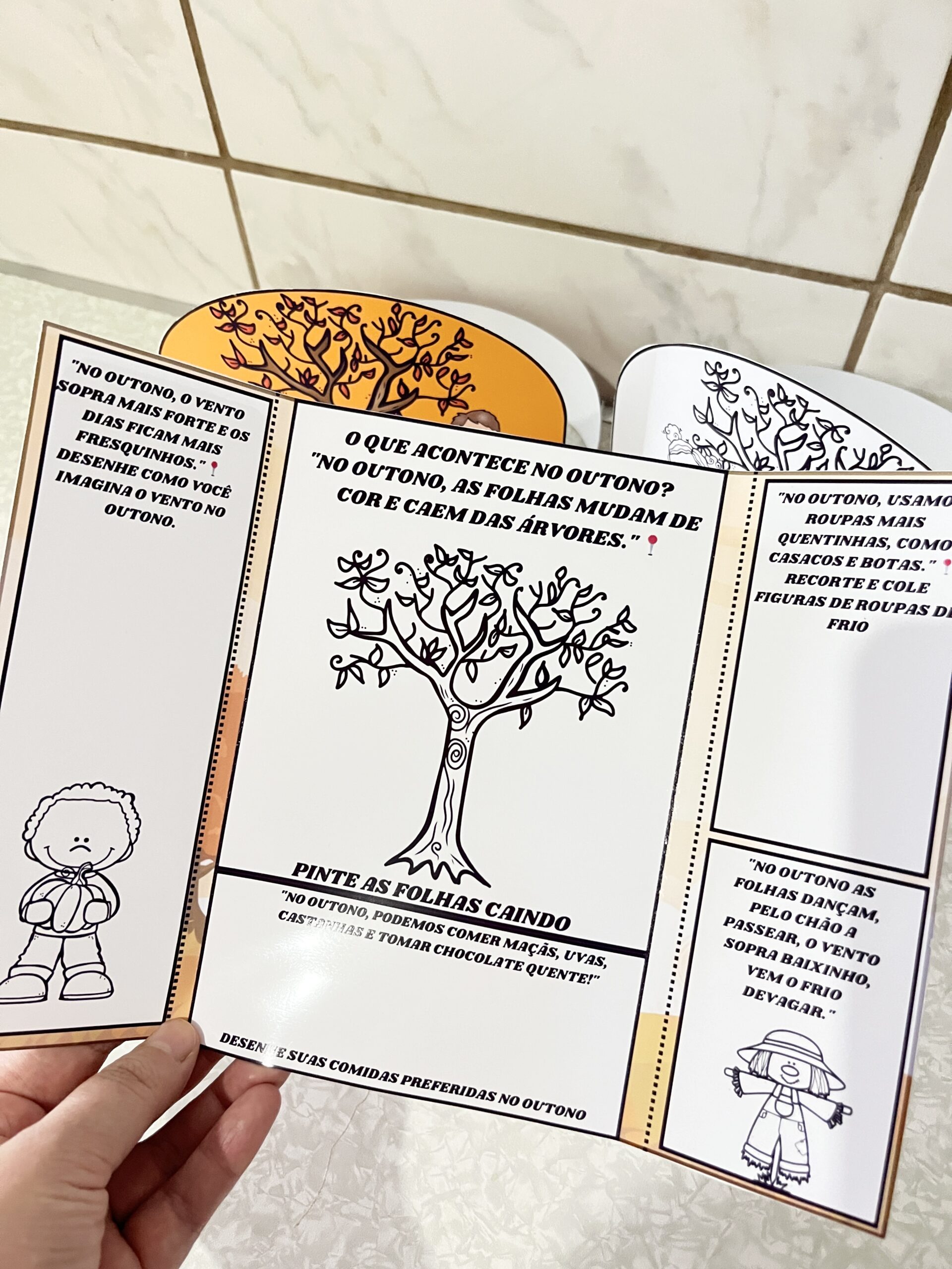 Flipbook do outono – Material Pedagógico — amostra 2: Formato e entrega