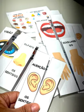 Flipbook dos Cinco Sentidos: Visão, Audição, Paladar, Tato e Olfato — amostra 1: 📚OS SENTIDOS GANHAM VIDA NA SALA DE AULA