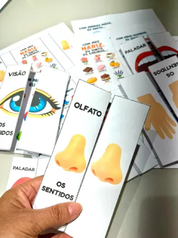 Flipbook dos Cinco Sentidos: Visão, Audição, Paladar, Tato e Olfato — amostra 2: 📚OS SENTIDOS GANHAM VIDA NA SALA DE AULA