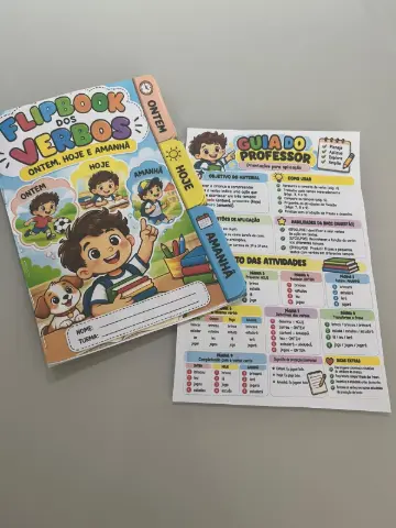 Flipbook dos Verbos - Português 2° ano — amostra 4: Com o Flipbook dos Verbos — Ontem, Hoje e Amanhã, você transforma esse…