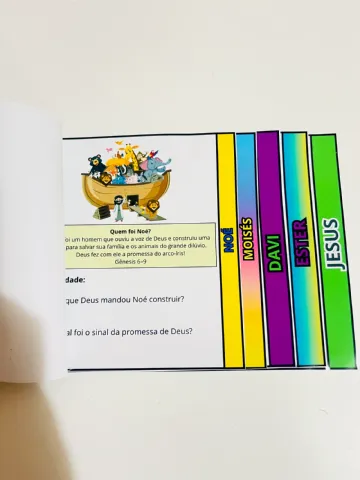 Flipbook Heróis da Bíblia - Ensino Religioso — amostra 4: 📖✨ Flipbook Bíblico: Heróis da Bíblia Leve a Palavra de Deus de…