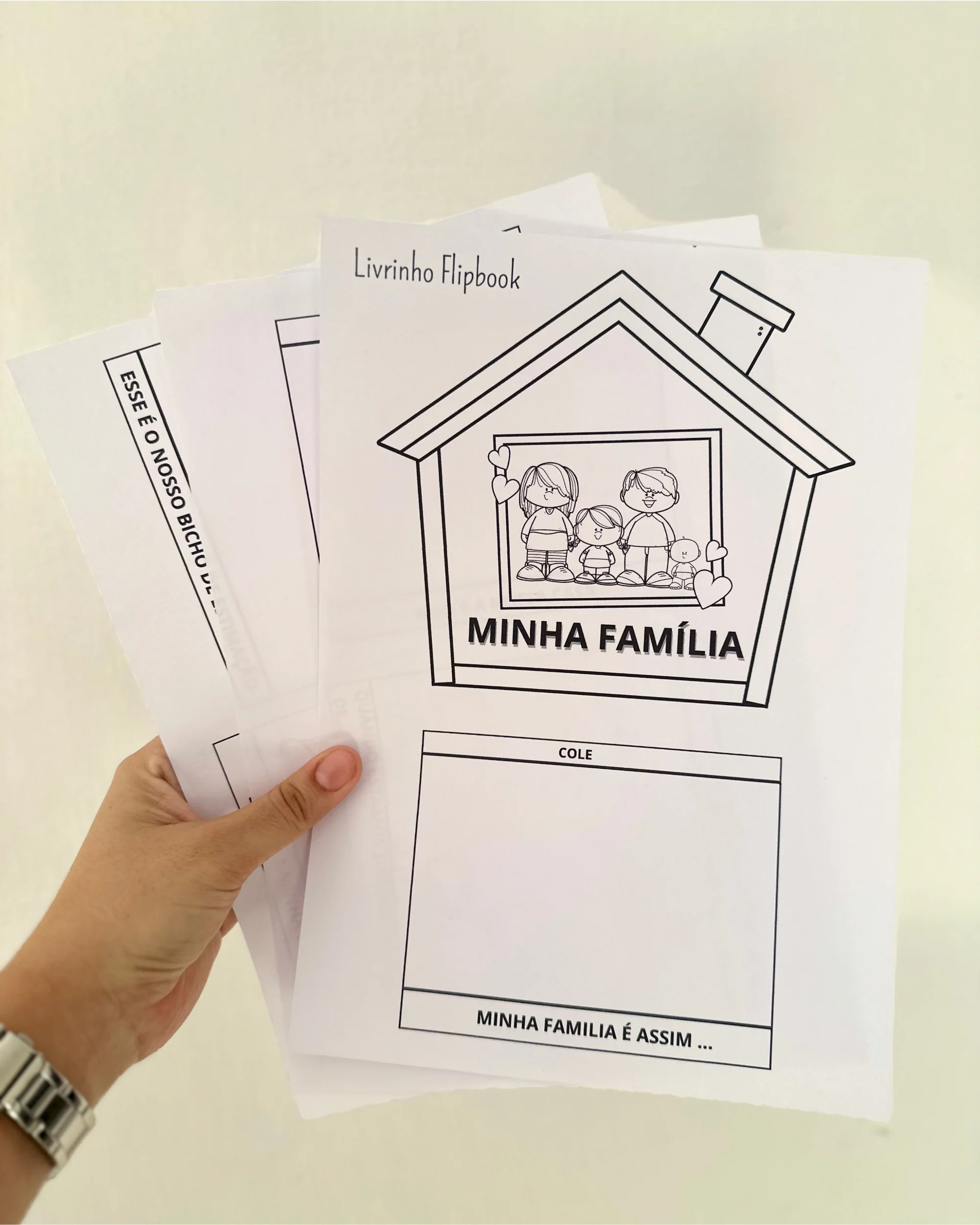 Flipbook Minha Família – Atividade sobre Família para Educação Infantil — amostra 1: Recurso pedagógico em formato de…
