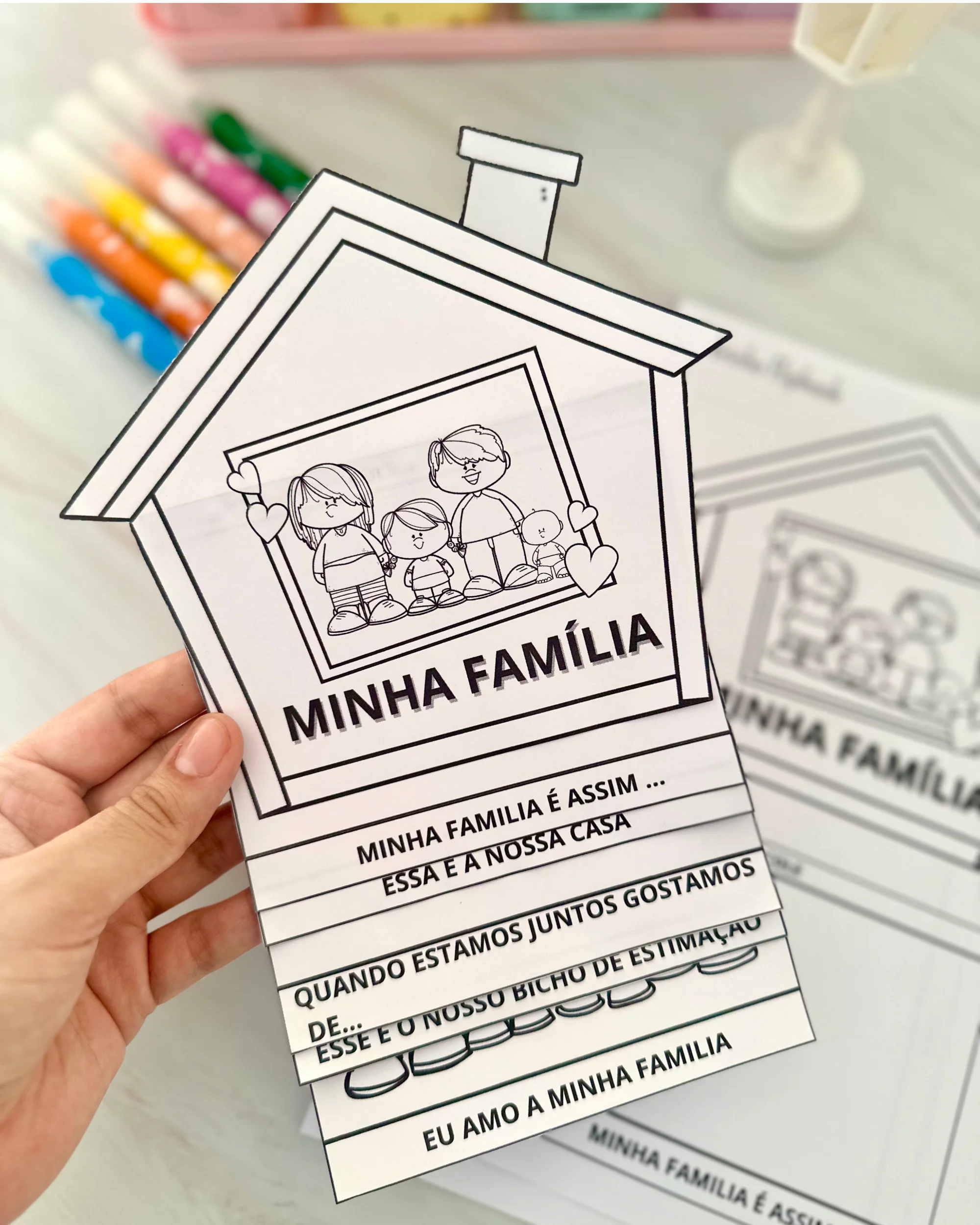 Flipbook Minha Família – Atividade sobre Família para Educação Infantil — amostra 2: Recurso pedagógico em formato de…