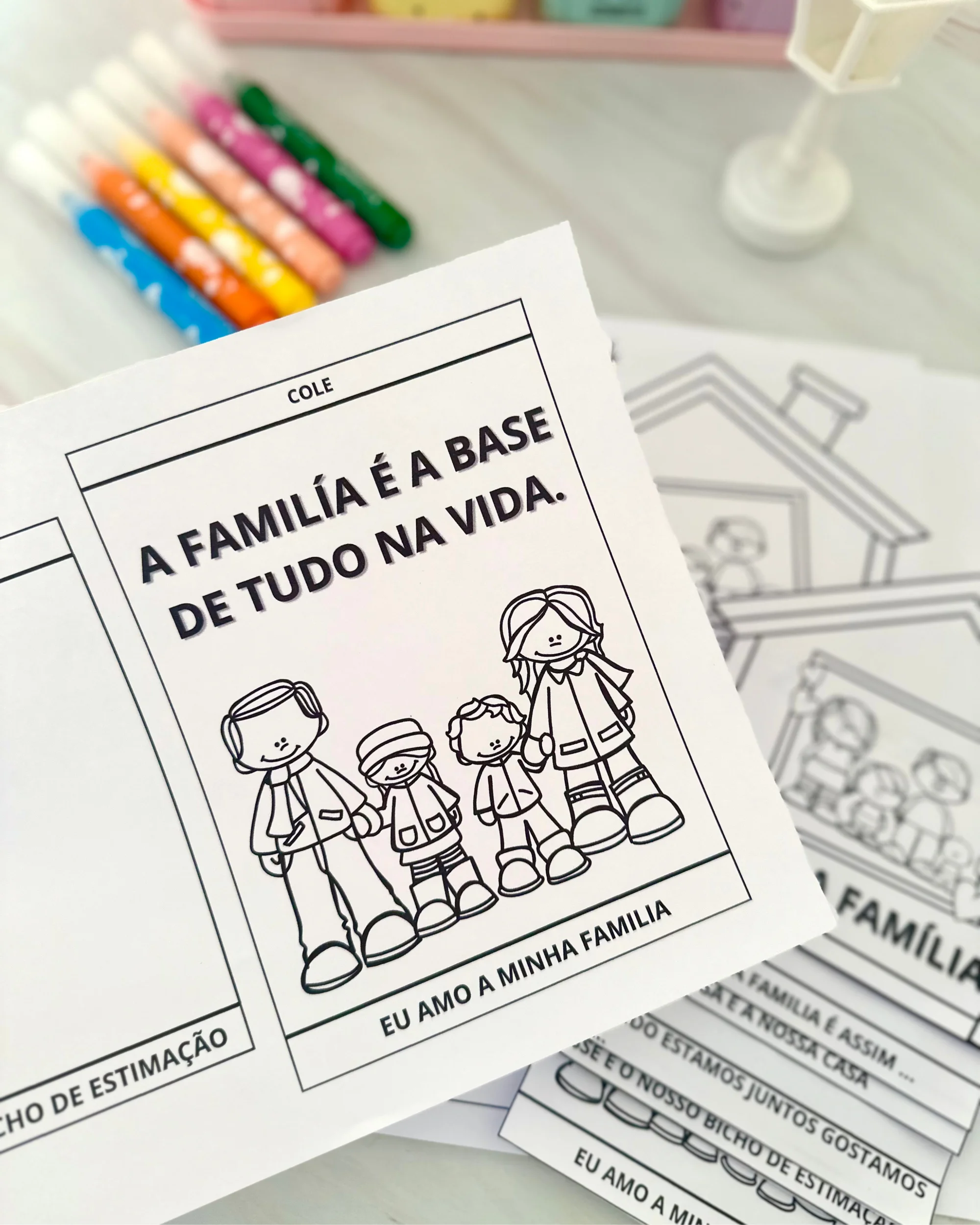 Flipbook Minha Família – Atividade sobre Família para Educação Infantil — amostra 4: Recurso pedagógico em formato de…