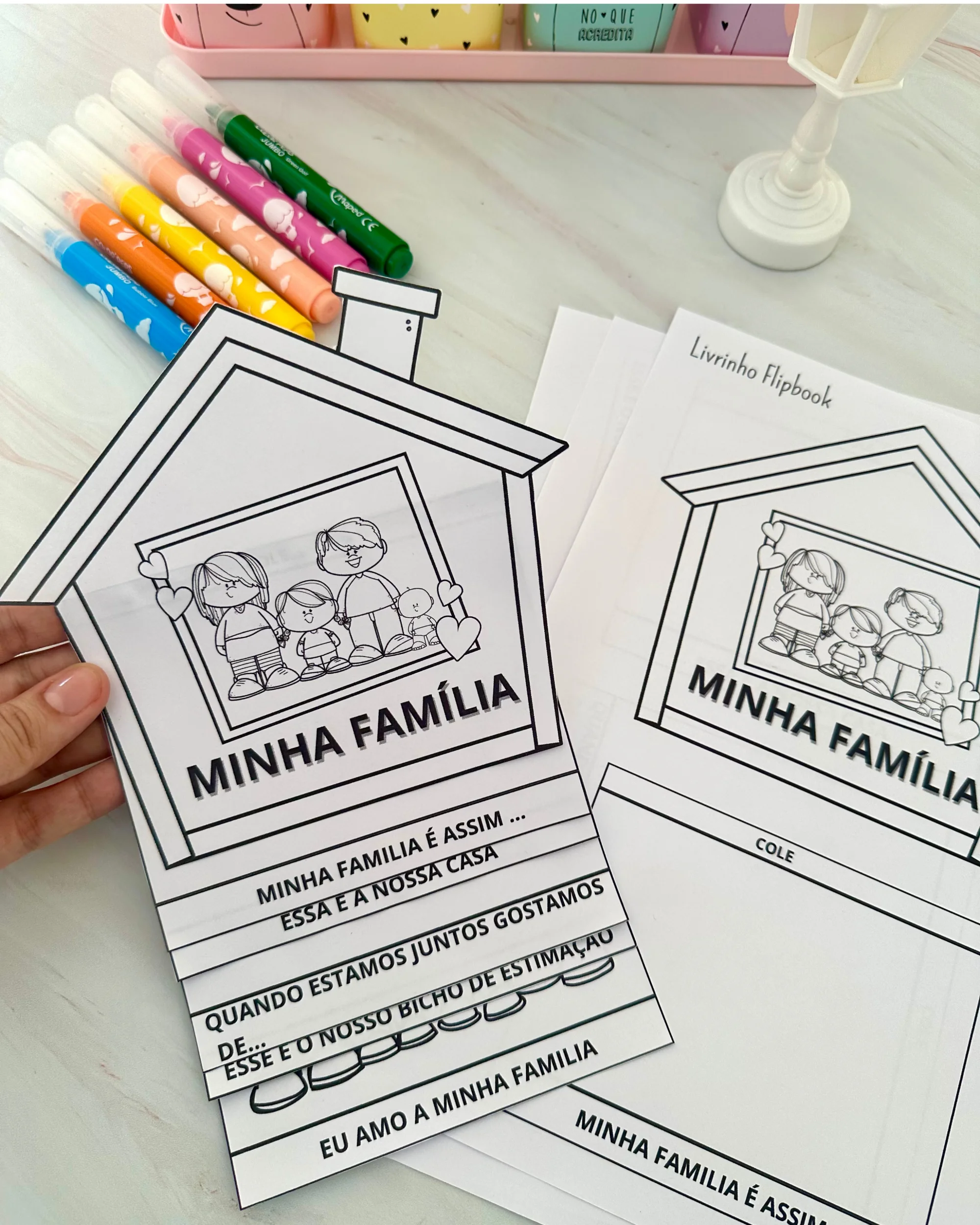 Flipbook Minha Família – Atividade sobre Família para Educação Infantil — Alfabetização para Educação Infantil: Recurso…