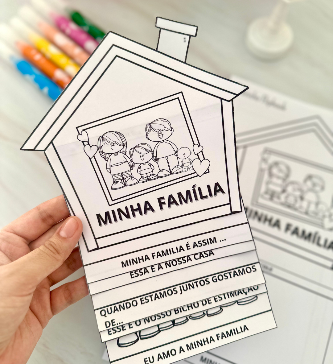 Flipbook Minha Família em PDF para Educação Infantil — amostra 2: O que vem no material