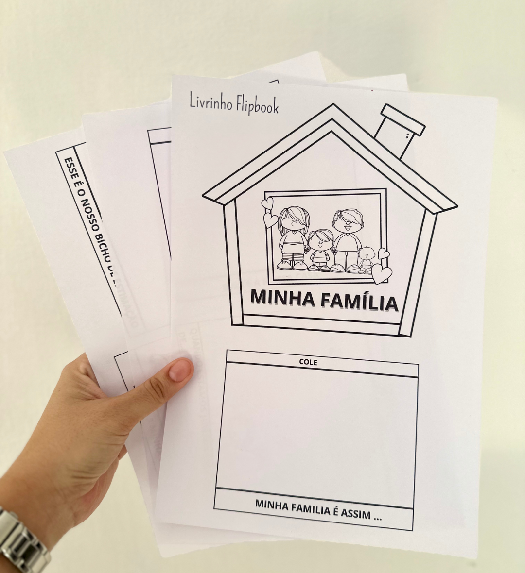 Flipbook Minha Família em PDF para Educação Infantil — amostra 5: Explore o tema família na Educação Infantil com um…