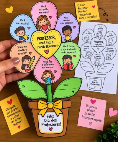 FLOR DO PROFESSOR – UMA ATIVIDADE CHEIA DE CARINHO! — capa do material