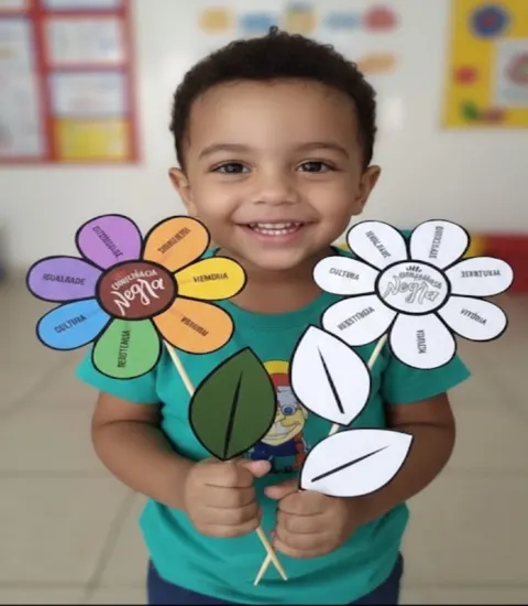 Flores consciência negra — capa do material