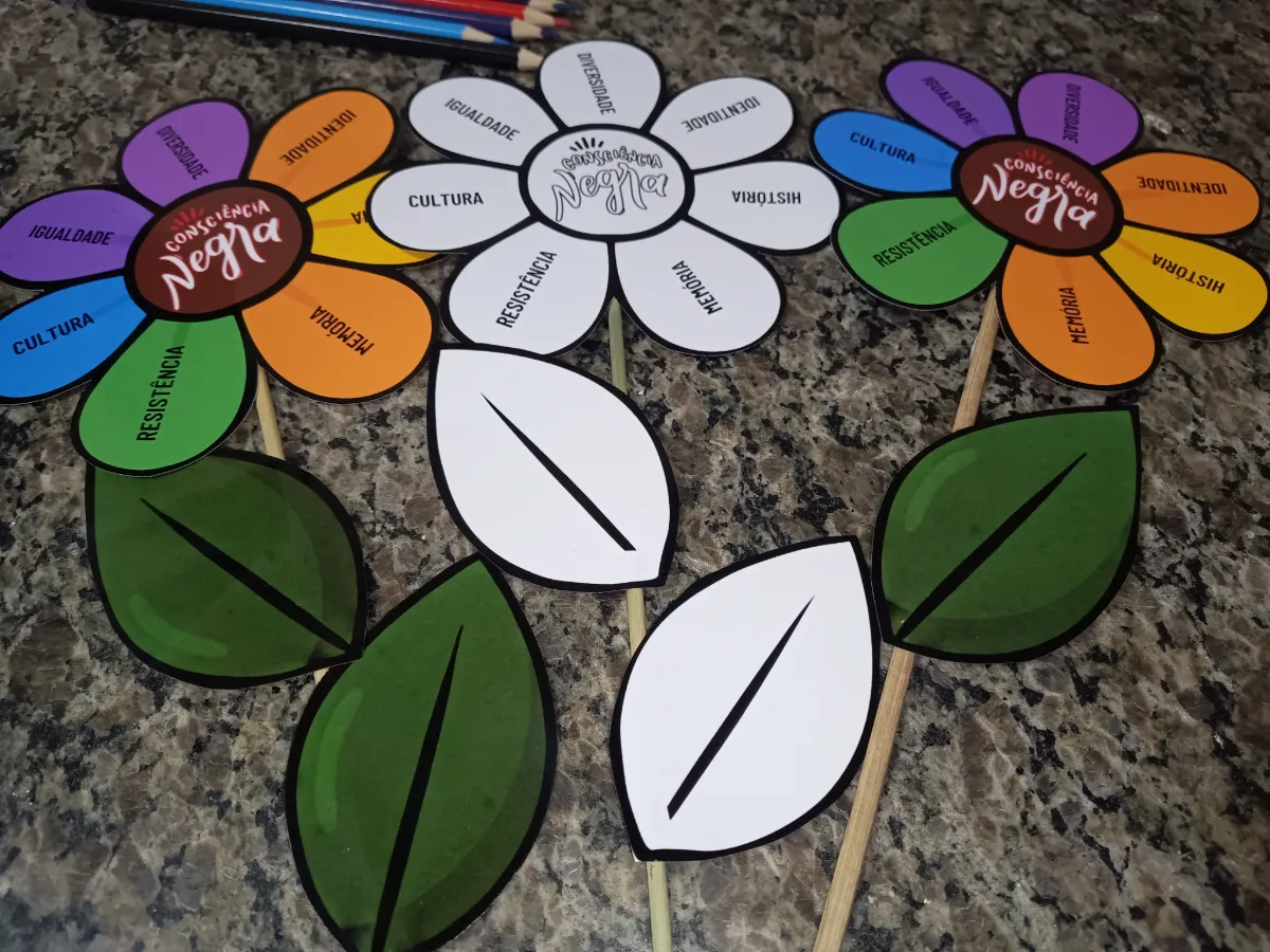 Flores da Consciência Negra - 20 de Novembro — amostra 2: Um recurso visual, potente e afetivo para trabalhar o Dia da…