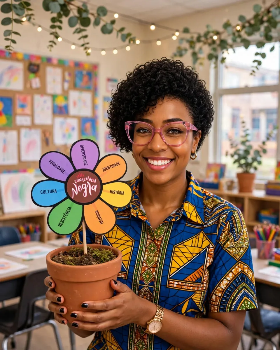 Flores da Consciência Negra - 20 de Novembro — amostra 4: Um recurso visual, potente e afetivo para trabalhar o Dia da…