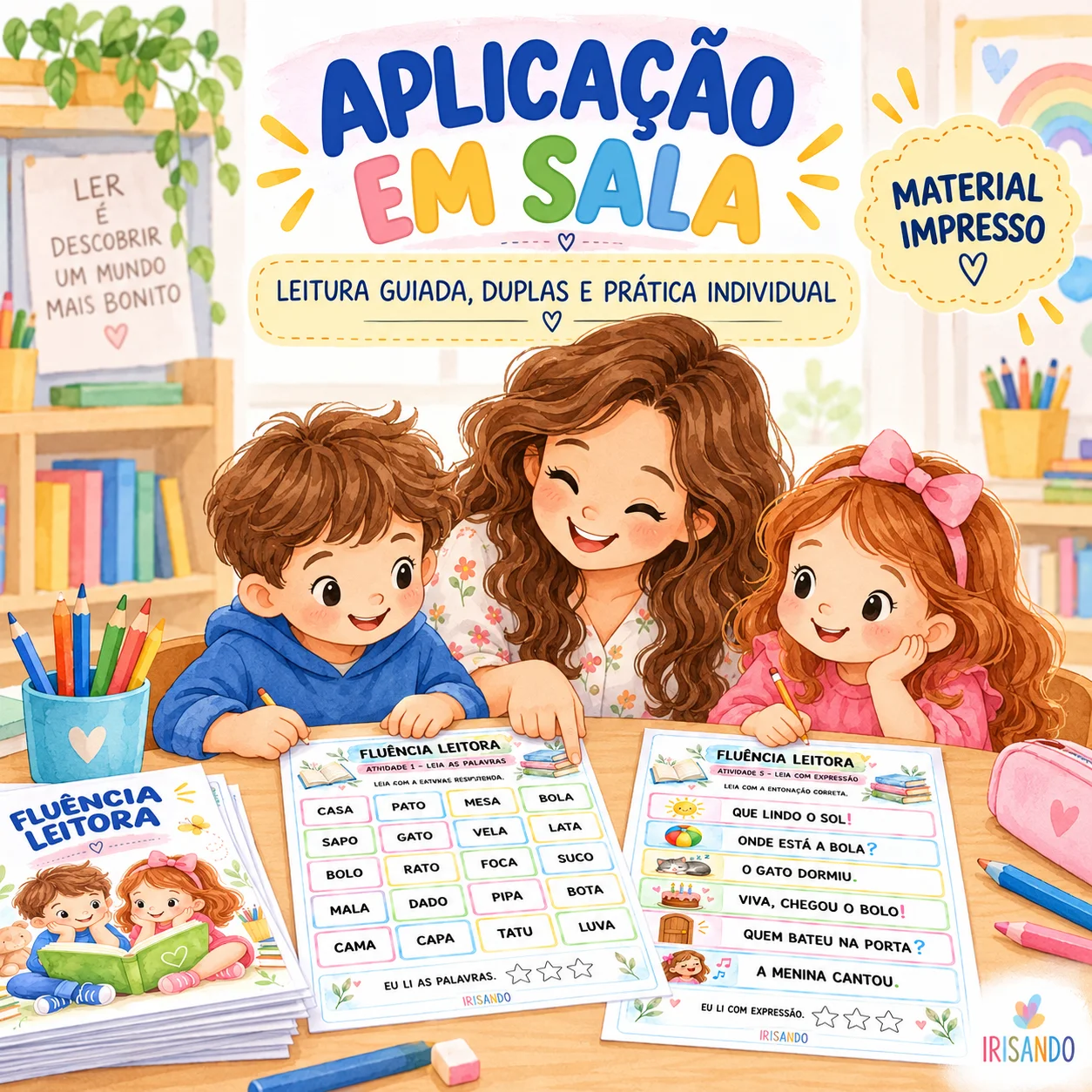Atividades de Fluência Leitora – Alfabetização — amostra 3: 10 atividades progressivas para desenvolver precisão, ritmo,…