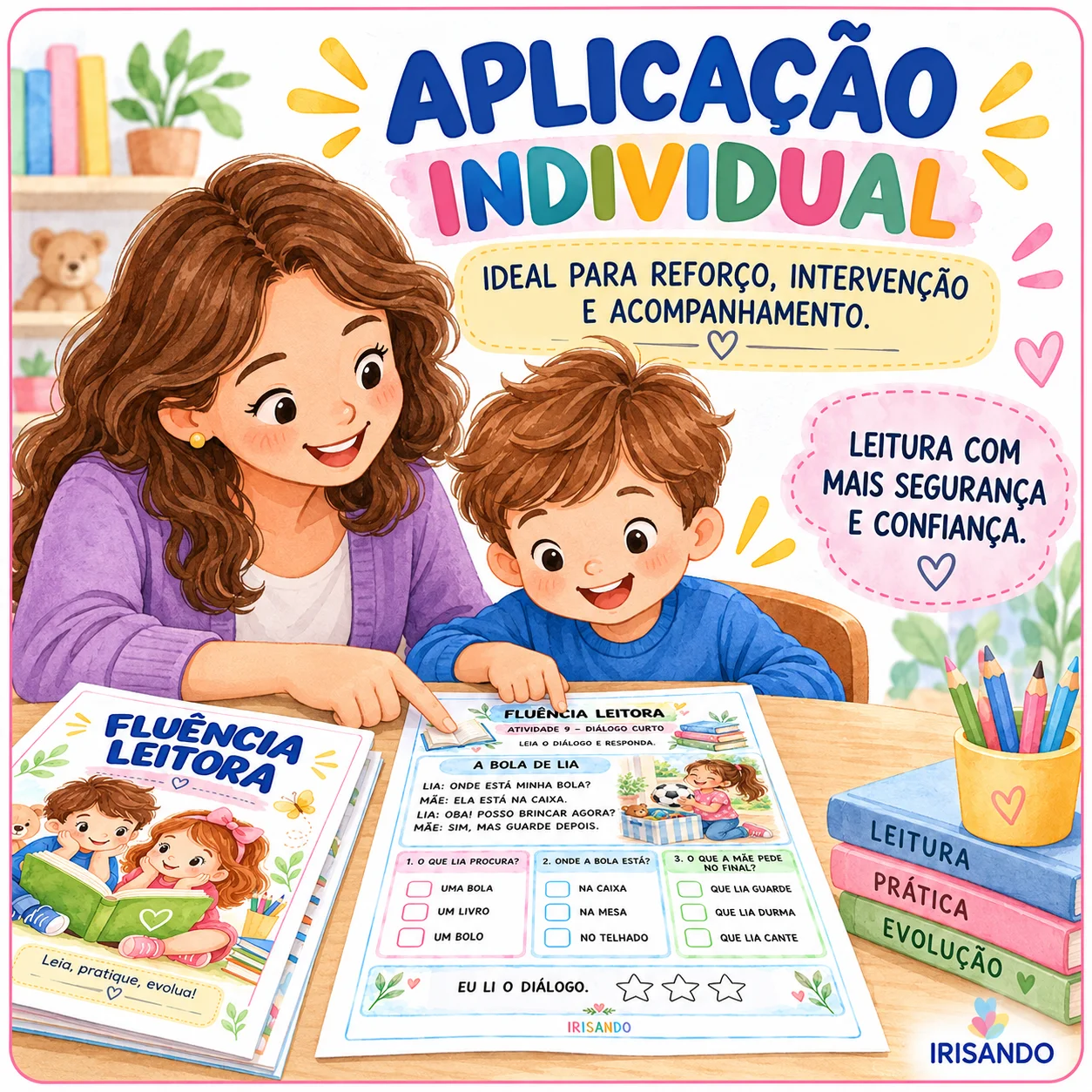 Fluência Leitora – 10 Atividades Progressivas para Alfabetização — capa do material