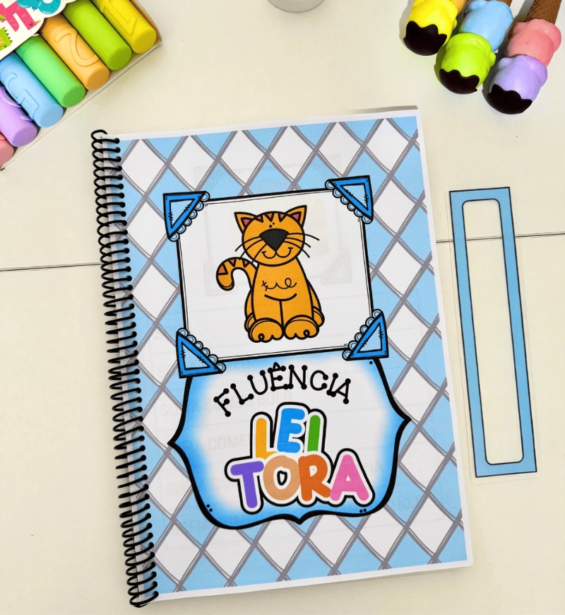 Fluência leitora: apostila com 100 frases e régua de apoio — amostra 2: O que acompanha a apostila