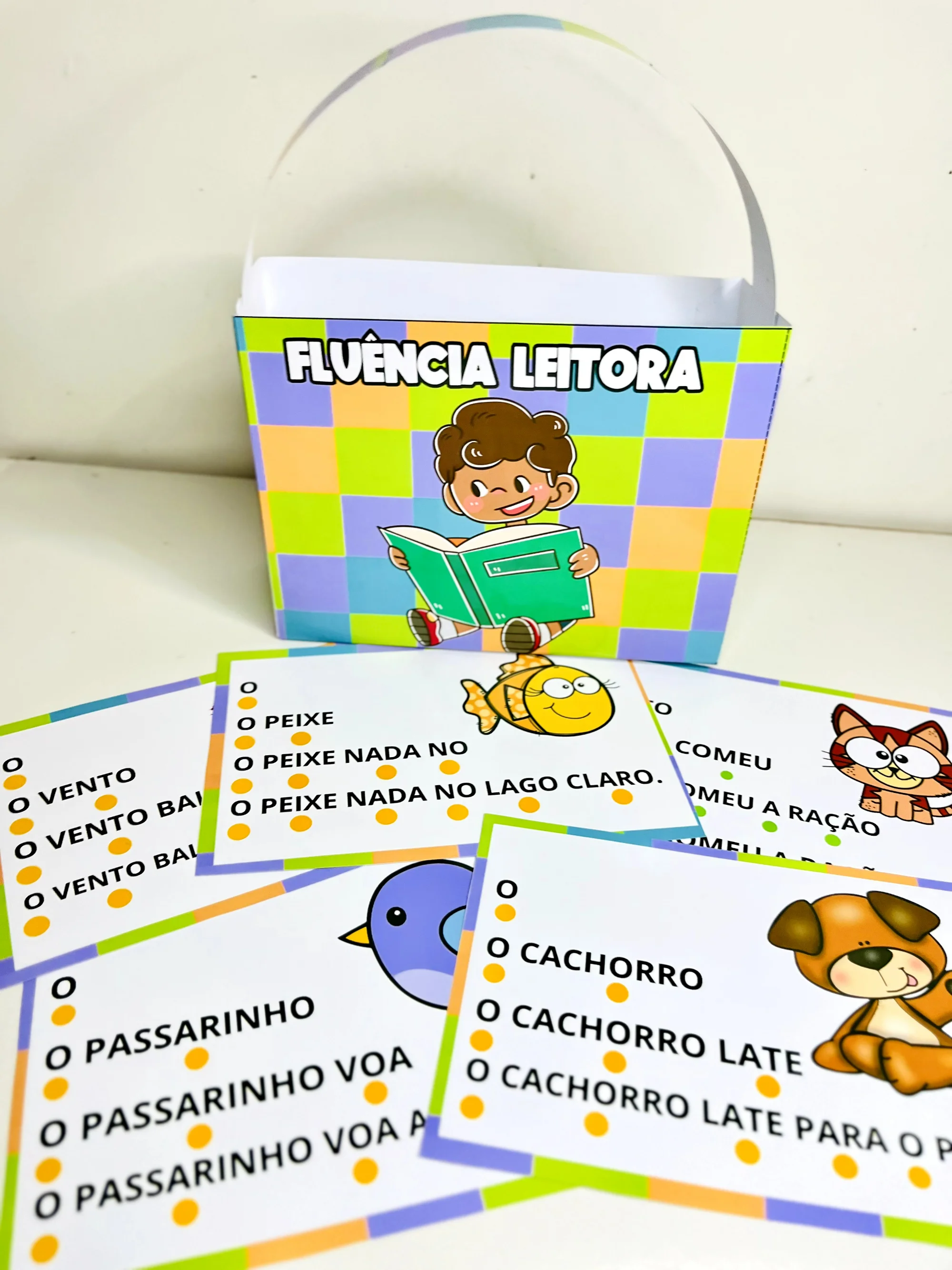 Fluência Leitora – Atividades de Leitura — amostra 1: Material de fluência leitora com frases curtas e progressivas para…
