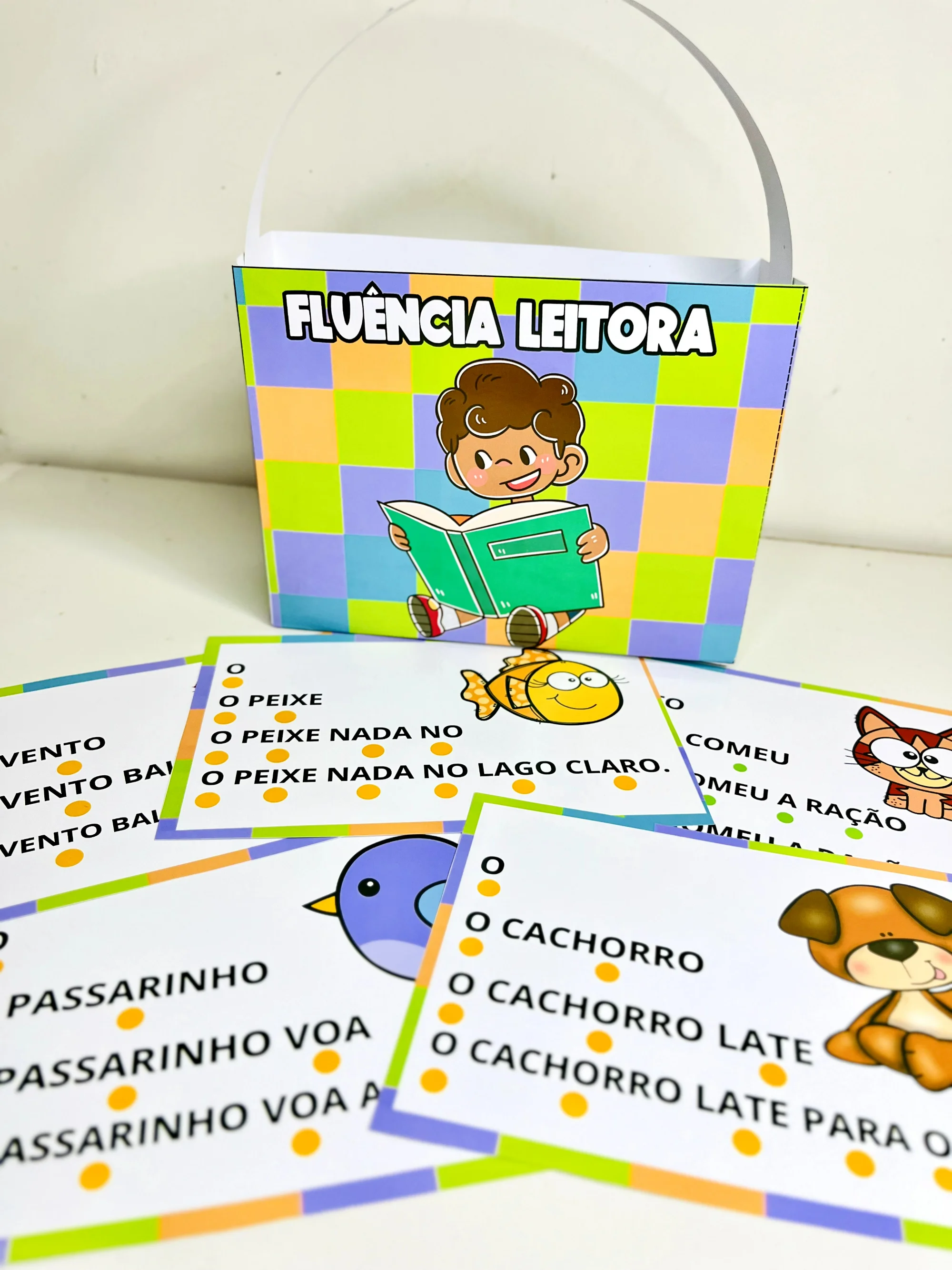 Fluência Leitora – Atividades de Leitura — amostra 2: Material de fluência leitora com frases curtas e progressivas para…