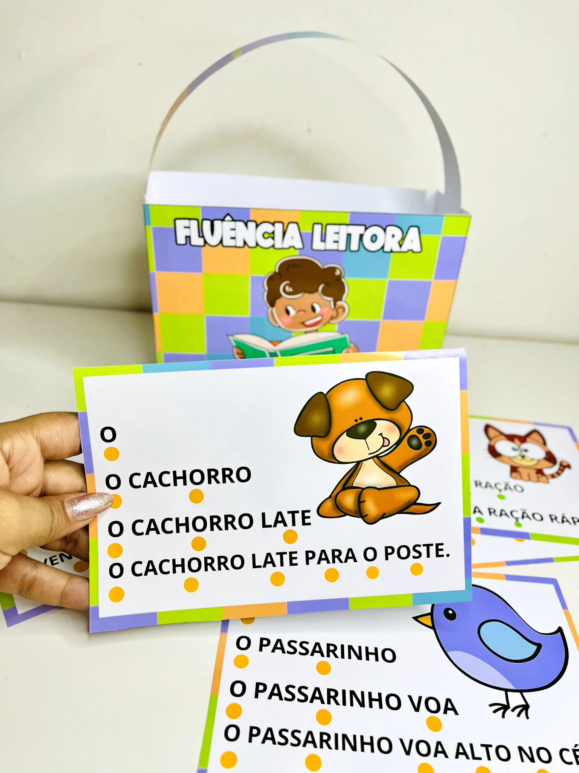 Fluência Leitora – Atividades de Leitura — amostra 3: Material de fluência leitora com frases curtas e progressivas para…