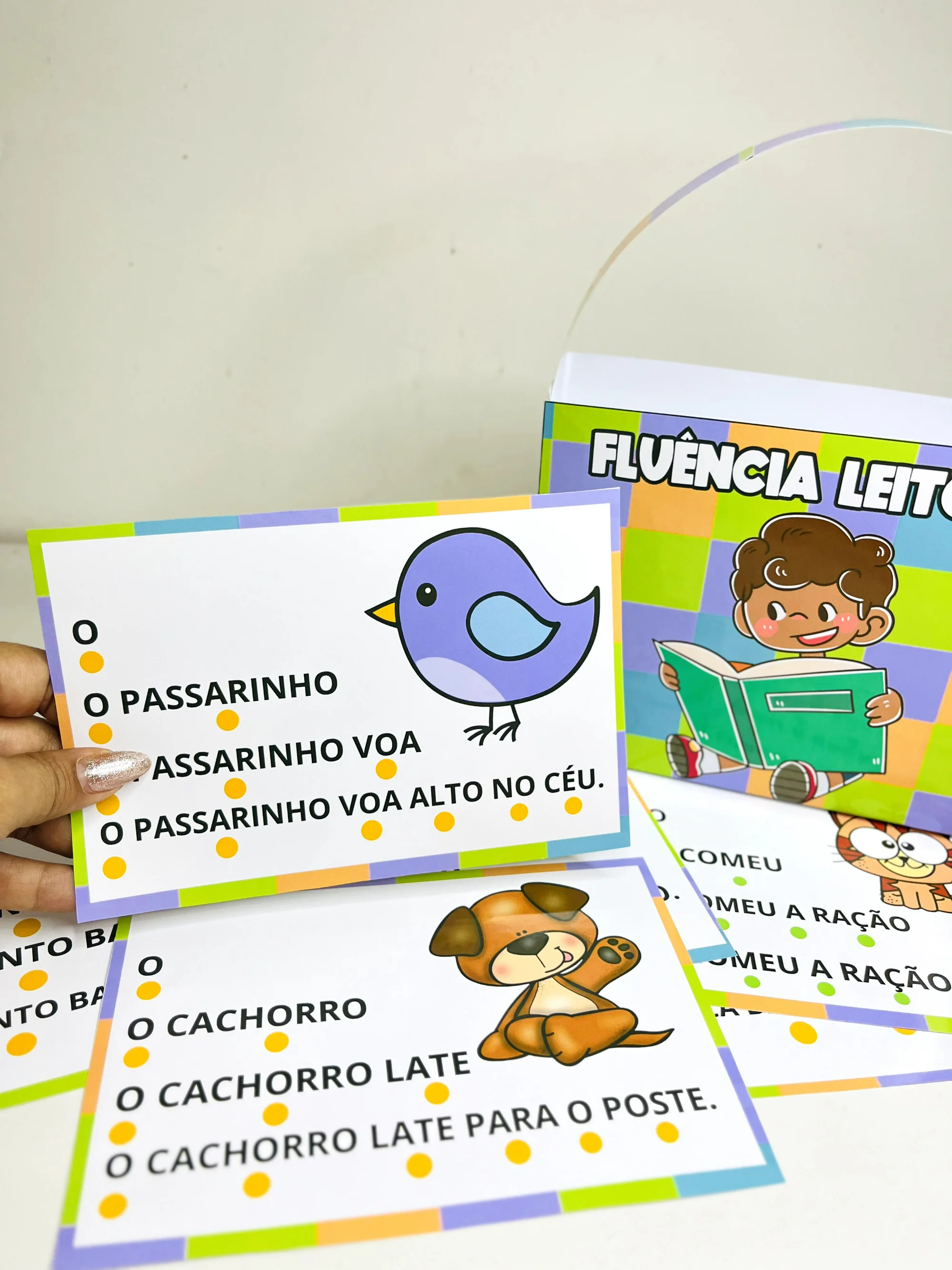 Fluência Leitora – Atividades de Leitura — amostra 5: Material de fluência leitora com frases curtas e progressivas para…
