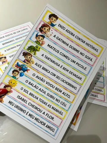 FLUÊNCIA LEITORA – FRASES E PEQUENOS TEXTOS (SÍLABAS SIMPLES) — amostra 4: 📚Está procurando um recurso para ajudar seus…
