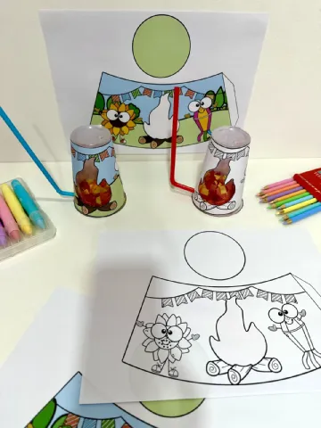 Fogueira No Copo – PDF para Imprimir | Educação Infantil — amostra 3: Recurso Fogueira no copo para trabalhar o tema Festa…