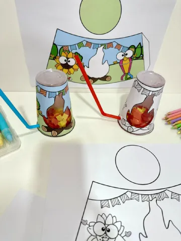 Fogueira No Copo – PDF para Imprimir | Educação Infantil — amostra 6: Recurso Fogueira no copo para trabalhar o tema Festa…