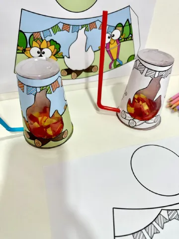 Fogueira No Copo – PDF para Imprimir | Educação Infantil — capa do material