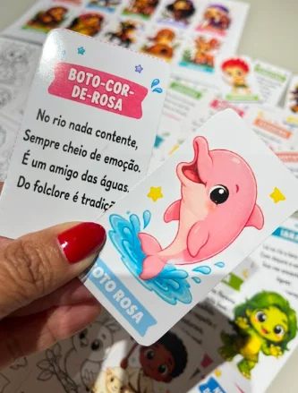 Folclore em Cena: 3 Jogos em 1 para Aprender Brincando — amostra 2: 🎲 3 FORMAS DE BRINCAR!