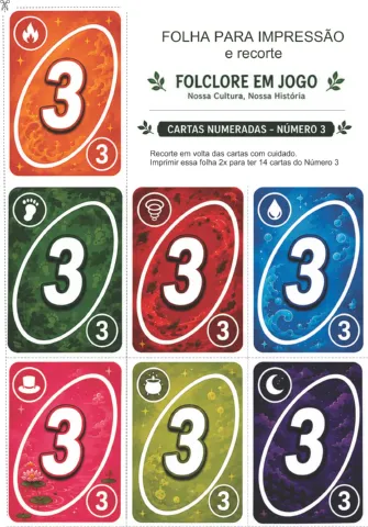 Folclore em jogo (Adaptação do jogo UNO) — amostra 4: Um jogo de cartas inspirado no Uno que ensina o folclore brasileiro…