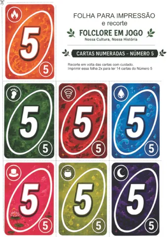 Folclore em jogo (Adaptação do jogo UNO) — amostra 5: Um jogo de cartas inspirado no Uno que ensina o folclore brasileiro…