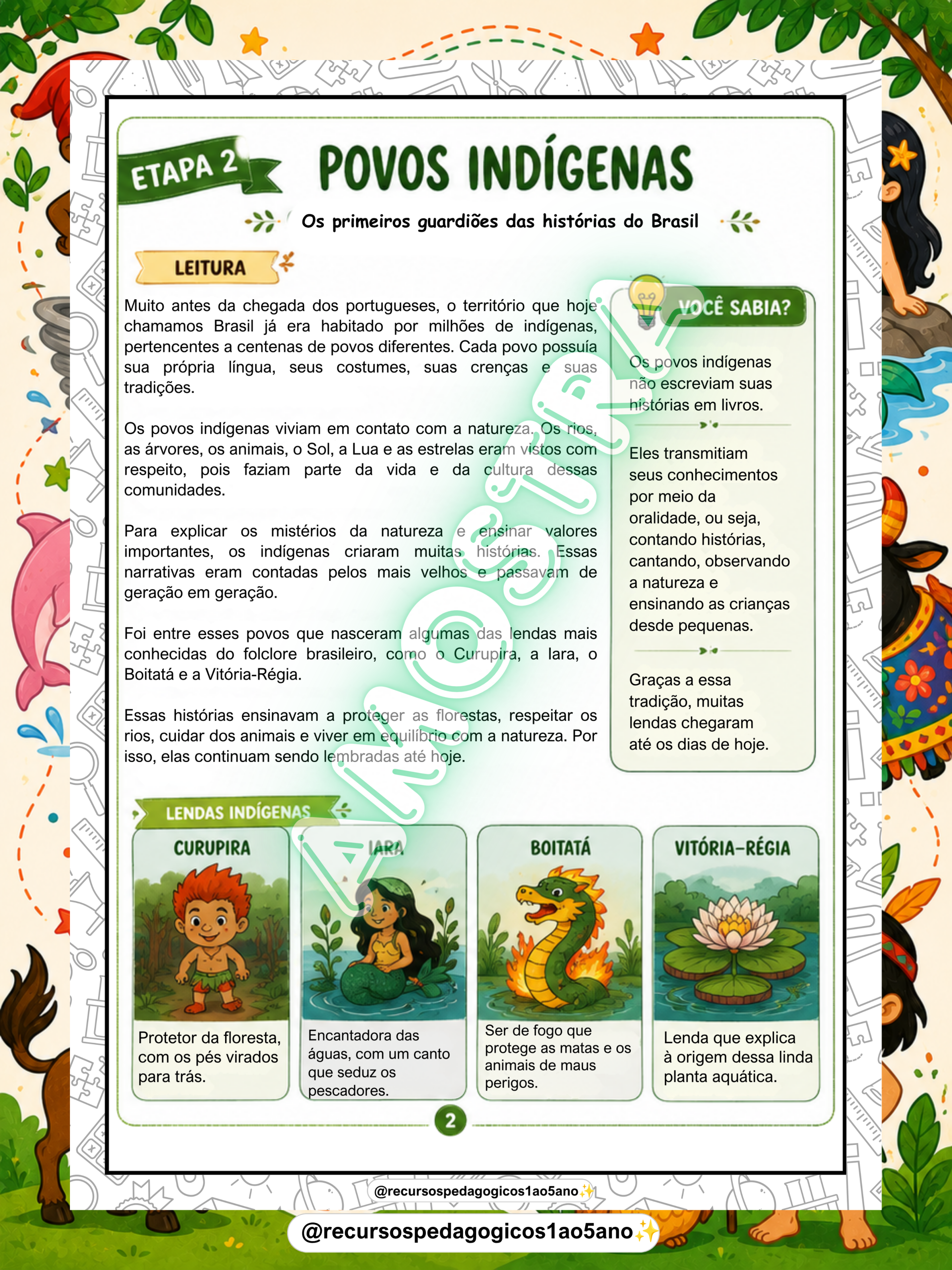 Folclore – Viagem pelo Tempo + Brinde Mini cenário – PDF para Imprimir | Anos Iniciais — amostra 3: Para quem é indicado Folclore – Viagem pelo Tempo + Brinde Mini cenário – PDF para Imprimir | Anos Iniciais — amostra 3: Para quem é indicado