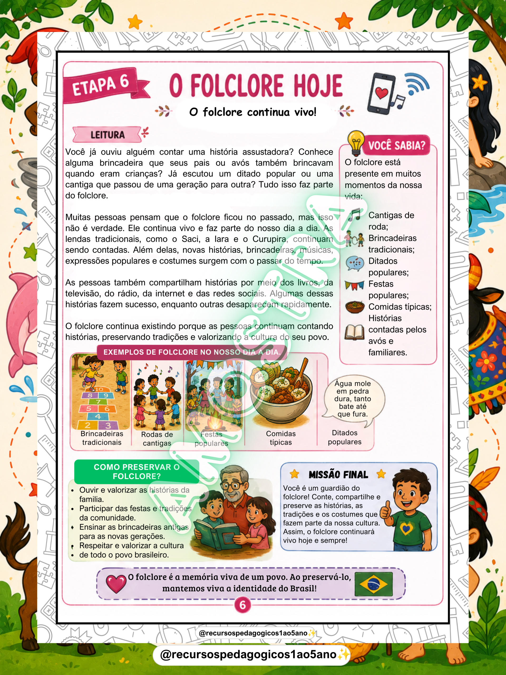 Folclore – Viagem pelo Tempo + Brinde Mini cenário – PDF para Imprimir | Anos Iniciais — amostra 7: Folclore – Viagem pelo… Folclore – Viagem pelo Tempo + Brinde Mini cenário – PDF para Imprimir | Anos Iniciais — amostra 7: Folclore – Viagem pelo…
