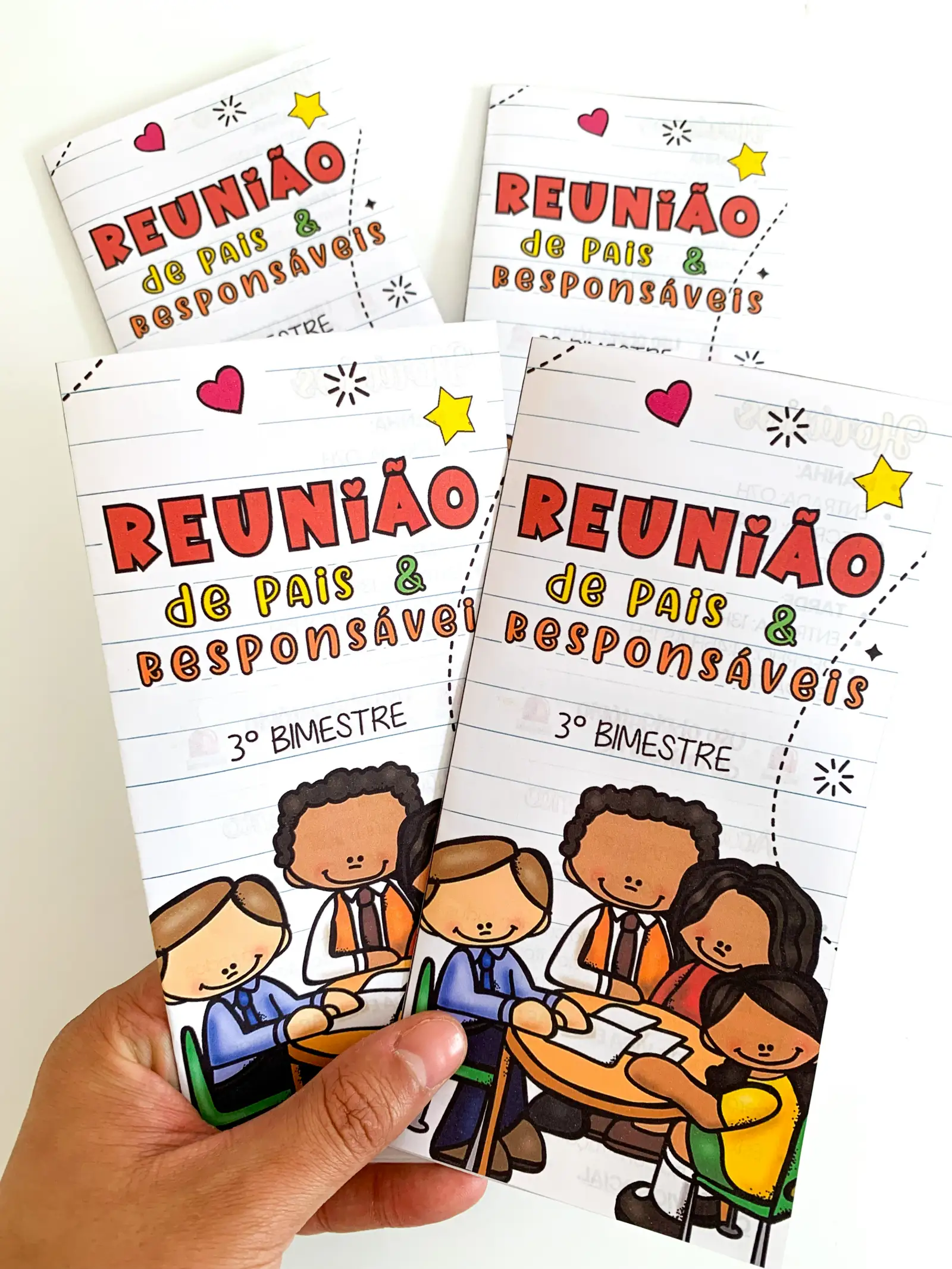 Folder Reunião de Pais Editável — capa do material