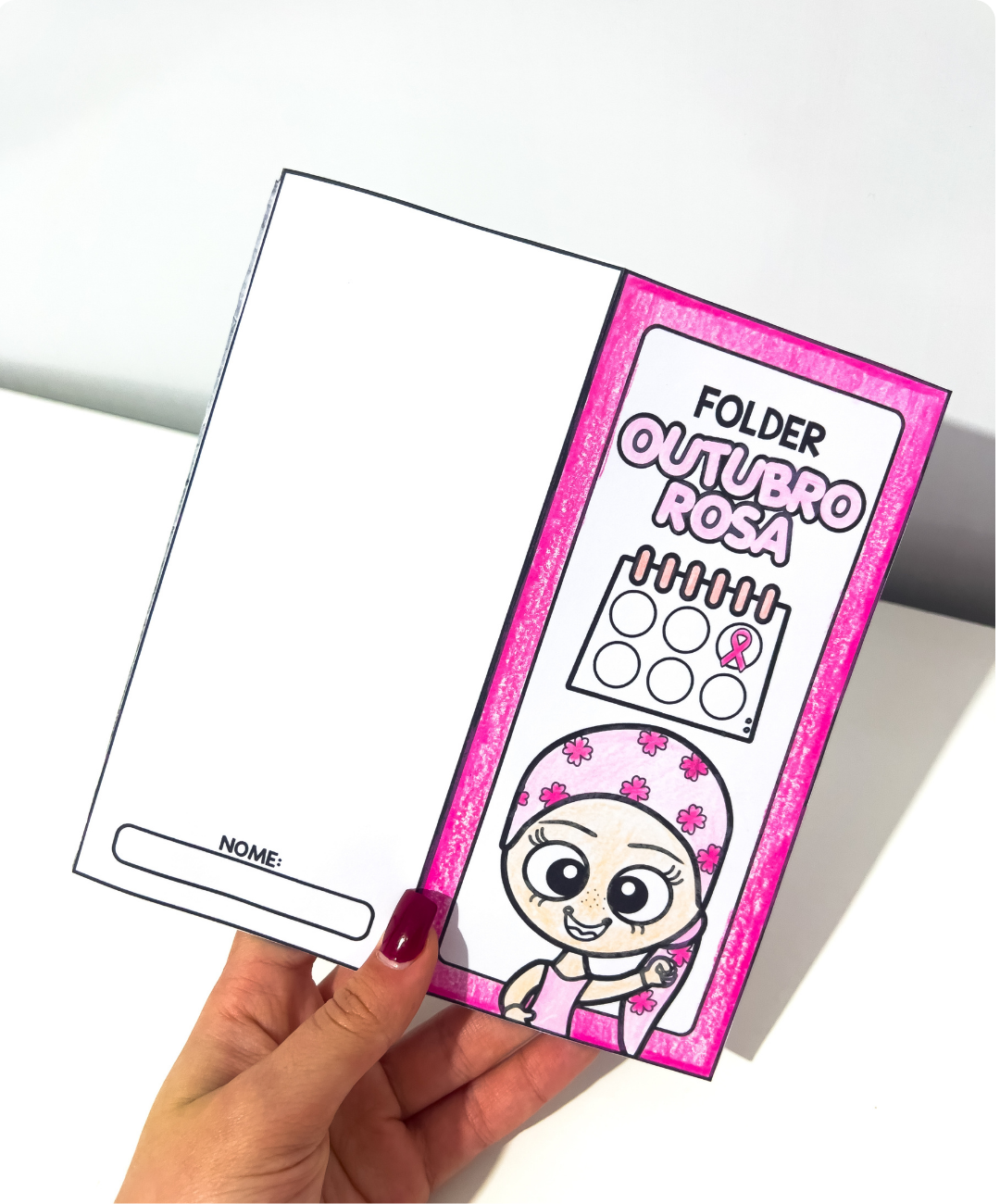 Folheto de Outubro Rosa para imprimir — amostra 6: Leve o Outubro Rosa para a sala com um folheto em PDF que reúne leitura…