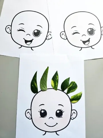Folhinha Cabelinho da Natureza — amostra 2: Uma atividade criativa, lúdica e cheia de encanto com a natureza