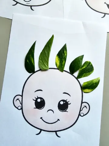 Folhinha Cabelinho da Natureza — amostra 3: Uma atividade criativa, lúdica e cheia de encanto com a natureza