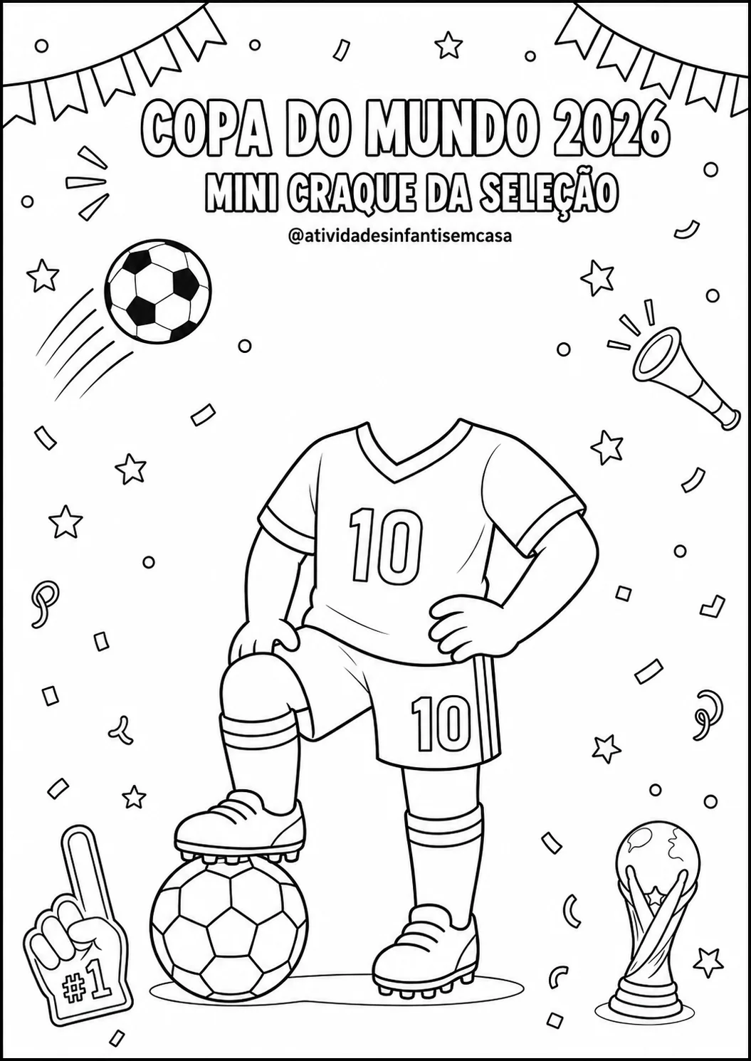 Folhinha Craque da Copa – PDF para Imprimir | Educação Infantil — amostra 1: Sobre o Folhinha Craque da Copa